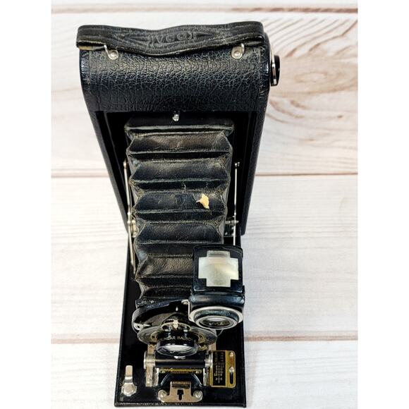 EASTMAN KODAK No. 1A Autographic Folding Bellows Antique Film Camera W/ Case - Picture 4 of 16